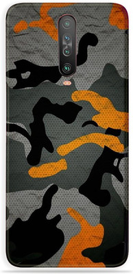 LAMHA Poco X2 Mobile Skin(Ultra Super Camouflage Orange Skin With High Mattte Finish.)