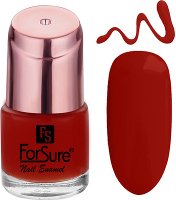 ForSure Glossy Finish Nail Enamel With Quick Dry Formulation Party Red