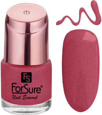 ForSure Glitter Finish Nail Enamel With Quick Dry Formulation Intense Pink