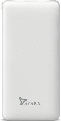 Syska 30000 mAh Power Bank (18 W, Quick Charge 3.0, Power Delivery 2.0)  (Pristine White, Lithium Polymer)