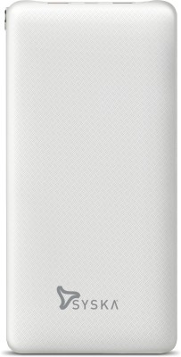 Syska 30000 mAh Power Bank (18 W, Quick Charge 3.0, Power Delivery 2.0)(Pristine White, Lithium Polymer)