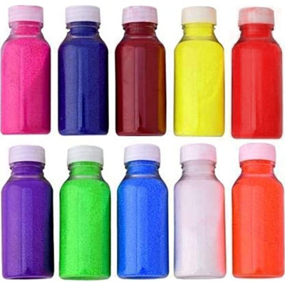 RCREATIONS Pack of 10 Rangoli Powder(Multicolor)
