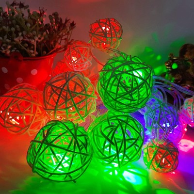 Ascension 16 LEDs 3.3 m Multicolor Steady String Rice Lights(Pack of 4)