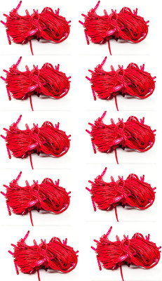 Ascension 50 LEDs 13 m Red Steady String Rice Lights(Pack of 10)
