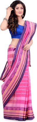 Desh Bidesh Self Design Tant Pure Cotton Saree(Pink)