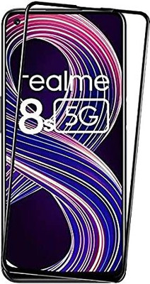 TESPARK Edge To Edge Tempered Glass for Realme 8s 5G(Pack of 1)