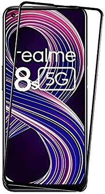 TESPARK Edge To Edge Tempered Glass for Realme 8s 5G(Pack of 1)