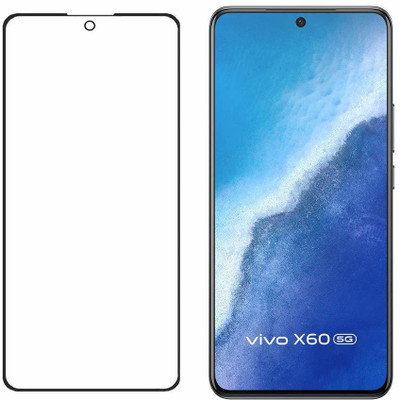 PRADEE Edge To Edge Tempered Glass for VIVO X60 5G, VIVO X60(Pack of 1)