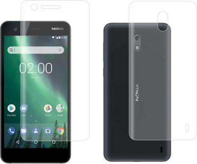 CASE CREATION Front and Back Screen Guard for Nokia2 Android phone 2017(Pack of 2)