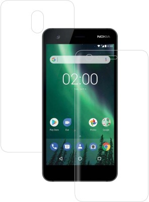 CASE CREATION Front and Back Screen Guard for Nokia 2(Pack of 2)