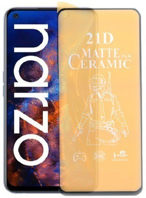 Bigil Nano Glass for Realme narzo 30 Pro, (Premium Matte Edge To Edge Full Glue With Camera Cut)(Pack of 1)