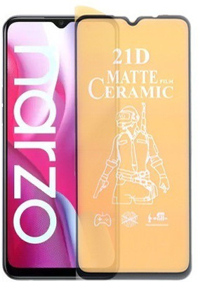 Bigil Nano Glass for Realme Narzo 20A, (Premium Matte Edge To Edge Full Glue With Camera Cut)(Pack of 1)