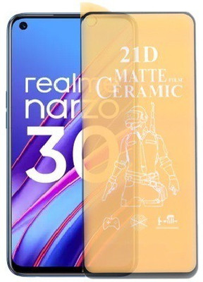 Bigil Nano Glass for realme Narzo 30, (Premium Matte Edge To Edge Full Glue With Camera Cut)(Pack of 1)
