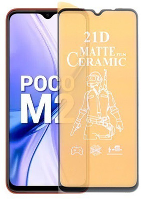 Mersal Nano Glass for Poco M2, (Premium Matte Edge To Edge Full Glue With Camera Cut)(Pack of 1)