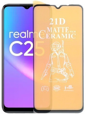 Bigil Nano Glass for Realme C25, (Premium Matte Edge To Edge Full Glue With Camera Cut)(Pack of 1)