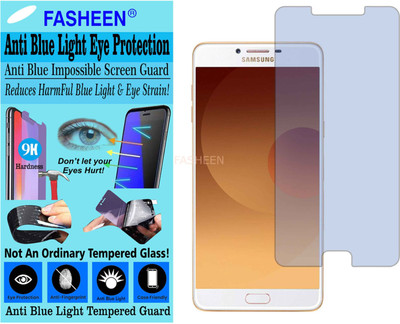 Fasheen Tempered Glass Guard for SAMSUNG GALAXY C9 PRO (Impossible UV AntiBlue Light)(Pack of 1)