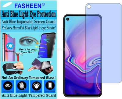 Fasheen Tempered Glass Guard for SAMSUNG GALAXY A8S (Impossible UV AntiBlue Light)(Pack of 1)