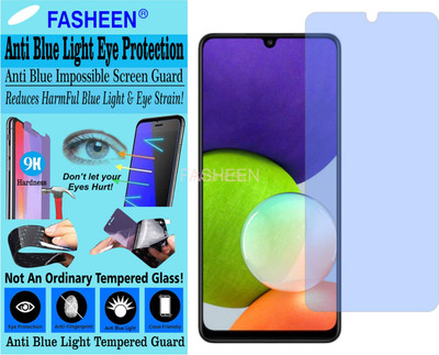 Fasheen Tempered Glass Guard for SAMSUNG A22 (Impossible UV AntiBlue Light)(Pack of 1)