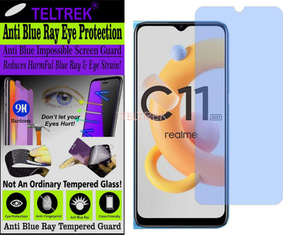TELTREK Tempered Glass Guard for REALME C11 (2021) (Impossible UV AntiBlue Light)(Pack of 1)