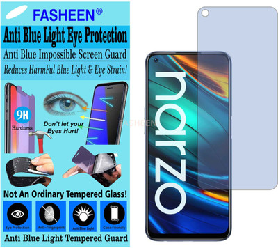 Fasheen Tempered Glass Guard for OPPO RMX2161(REALME NARZO 20 PRO) (Impossible UV AntiBlue Light)(Pack of 1)