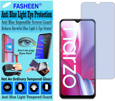 Fasheen Tempered Glass Guard for REALME NARZO 20 A (Impossible UV AntiBlue Light)(Pack of 1)