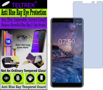 TELTREK Tempered Glass Guard for NOKIA 7 PLUS (Impossible UV AntiBlue Light)(Pack of 1)