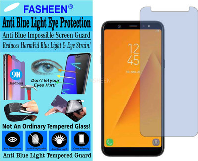 Fasheen Tempered Glass Guard for SAMSUNG GALAXY A6 PLUS (2018) (Impossible UV AntiBlue Light)(Pack of 1)