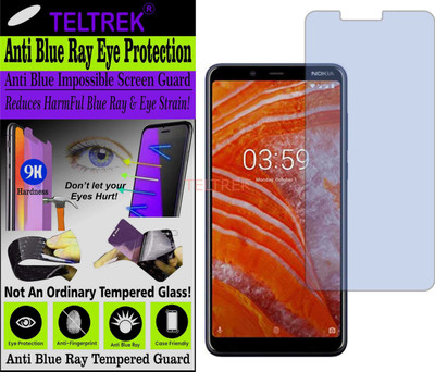 TELTREK Tempered Glass Guard for NOKIA 3.1 PLUS (Impossible UV AntiBlue Light)(Pack of 1)