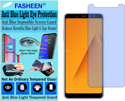 Fasheen Tempered Glass Guard for SAMSUNG GALAXY A8 PLUS (2018) (Impossible UV AntiBlue Light)(Pack of 1)