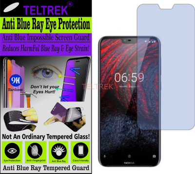 TELTREK Tempered Glass Guard for NOKIA 6.1 PLUS (Impossible UV AntiBlue Light)(Pack of 1)
