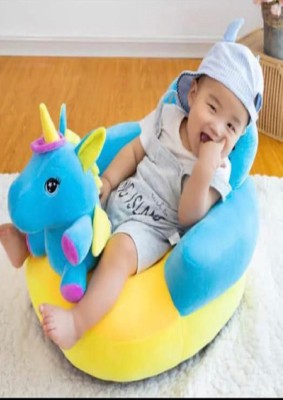 JASIL Sofa for Kids Soft Plush Cushion Baby Sofa Seat Or Rocking Chair for Kids - 35 inch (blue unicorn  - 35 cm(Blue)