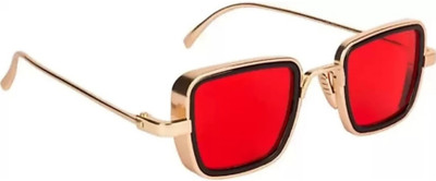 RM Collection Rectangular Sunglasses(For Boys & Girls, Red)