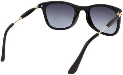 dhanak Aviator, Round, Wayfarer Sunglasses(For Boys & Girls, Black, Golden)