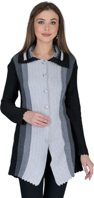 lady willington Printed V Neck Casual Women Multicolor Sweater