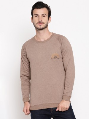 Wolfpack Full Sleeve Self Design Men Sweatshirt
