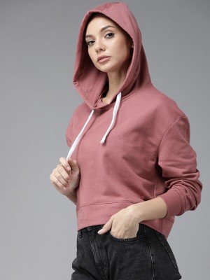 Roadster Full Sleeve Solid Women Sweatshirt