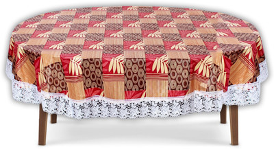The Furnishing Tree Printed 12 Seater Table Cover(Surface Pattern Yellow, PVC)