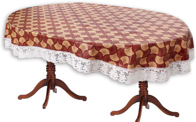 The Furnishing Tree Printed 12 Seater Table Cover(Counterchange Pattern Brick, PVC)