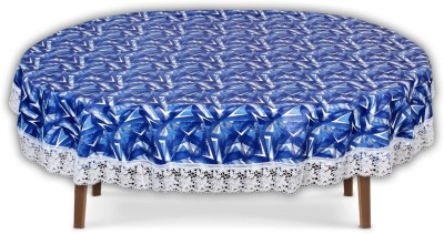 The Furnishing Tree Printed 4 Seater Table Cover(Frieze pattern Blue, PVC)