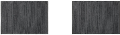 IKEA Square Pack of 2 Table Placemat(Black, Cotton, Polyester)