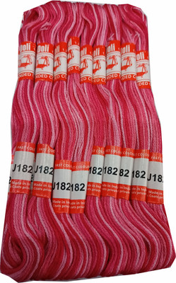 DOLI Long Stitched Embroidery Stranded Cotton J182 Thread(16 m Pack of25)