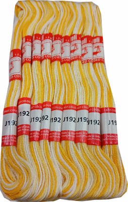 DOLI Long Stitched Embroidery Stranded Cotton J192 Thread(16 m Pack of25)