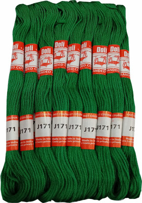 Abn Traders Doli Thread Skeins/ Long Stitched Embroidery Stranded Cotton J171 Thread(90 m Pack of25)