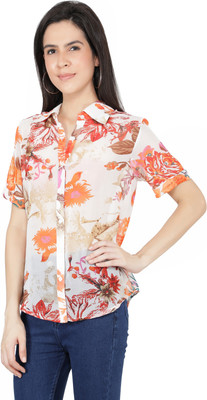 TSM Casual Printed Women White Top