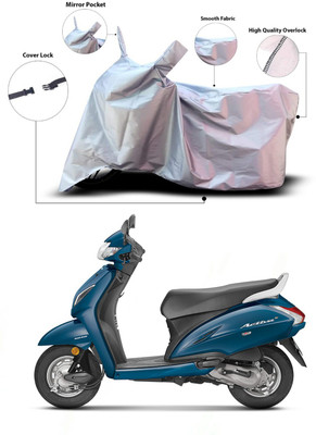 KEDIT Waterproof Two Wheeler Cover for Honda(Activa 125, Silver)