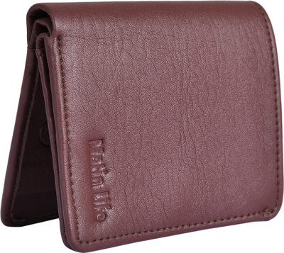 MATIN Life Men Brown Artificial Leather Wallet(8 Card Slots)