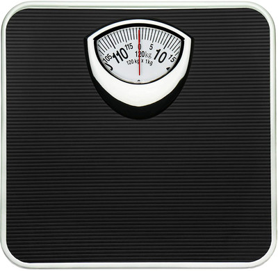 Virgo V-9816 Personal Weighing Scale Analog Mechanical 120kgs Solid Built Weighing Scale(Black)