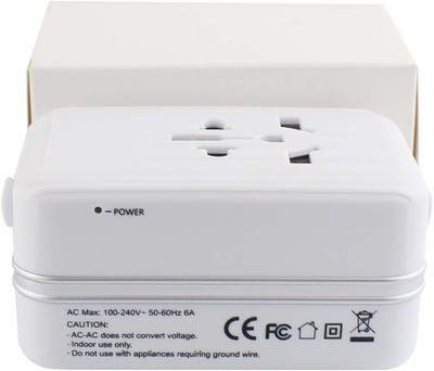 ASTOUND ® Universal International World All-in-one US/UK/AU/EU Worldwide Adaptor(White)