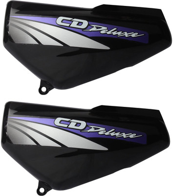 ARPIT ENTREPRISE Left and Right Side Cover for CD Deluxe (Black and Blue) Bike Crash Guard(Hero)