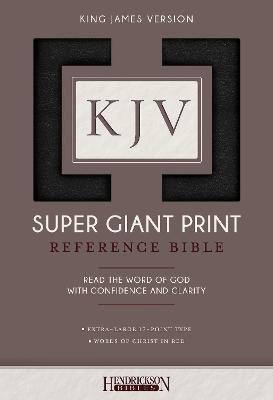 KJV Super Giant Print Bible(English, Leather / fine binding, Hendrickson Bibles)